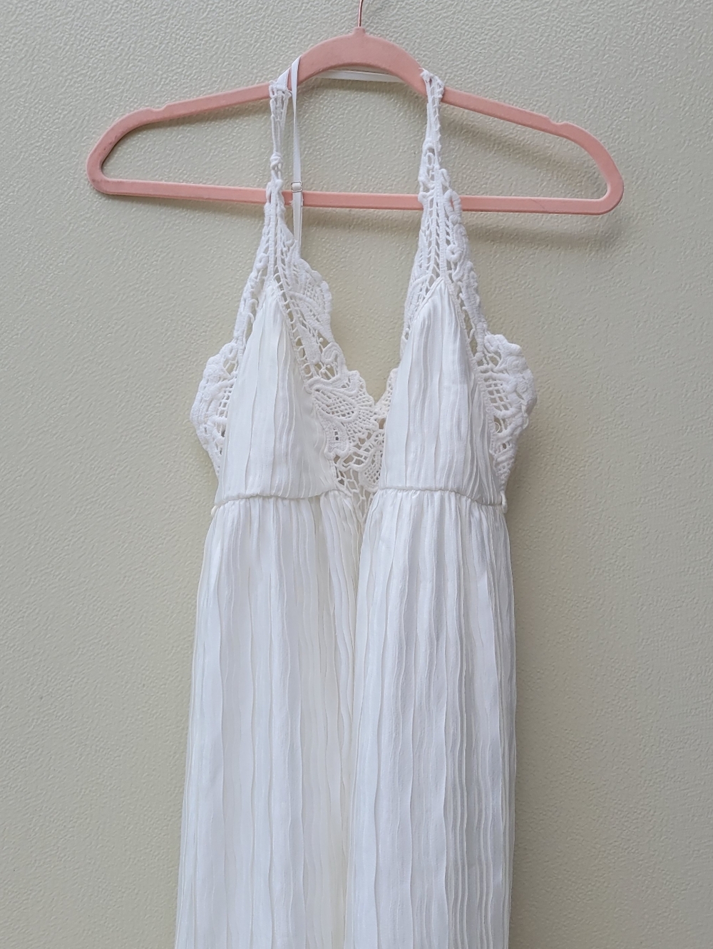 LULUS White Lace Halter Maxi Dress - Picture 3 of 10